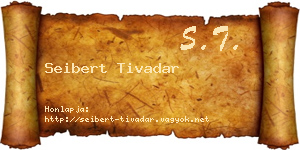 Seibert Tivadar névjegykártya